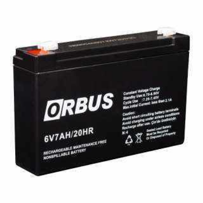 ORBUS 6V 7AH KURU TİP AKÜ