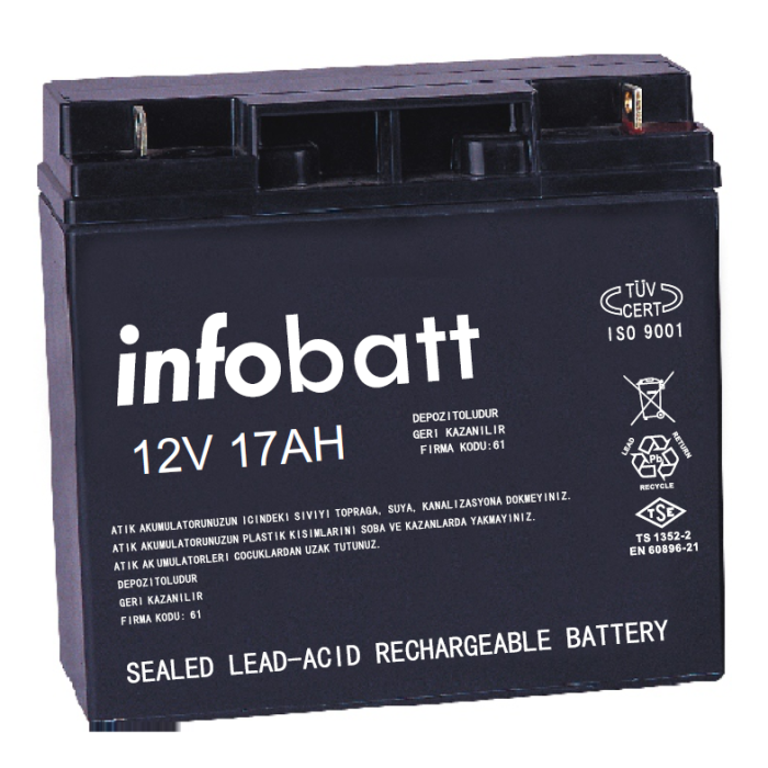İNFOBATT 12V 17AH KURU TİP AKÜ