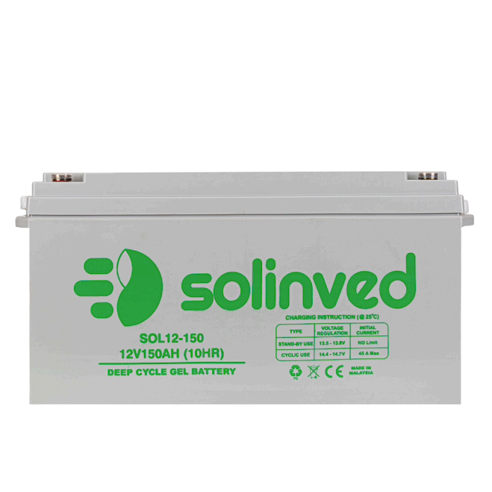 SOLİNVED 12V 150AH JEL AKÜ