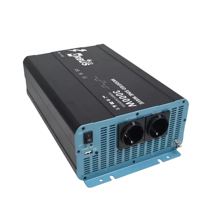 ORBUS ECO SERİSİ 24V 3000W TAM SİNÜS İNVERTER - OTSE24-3000W