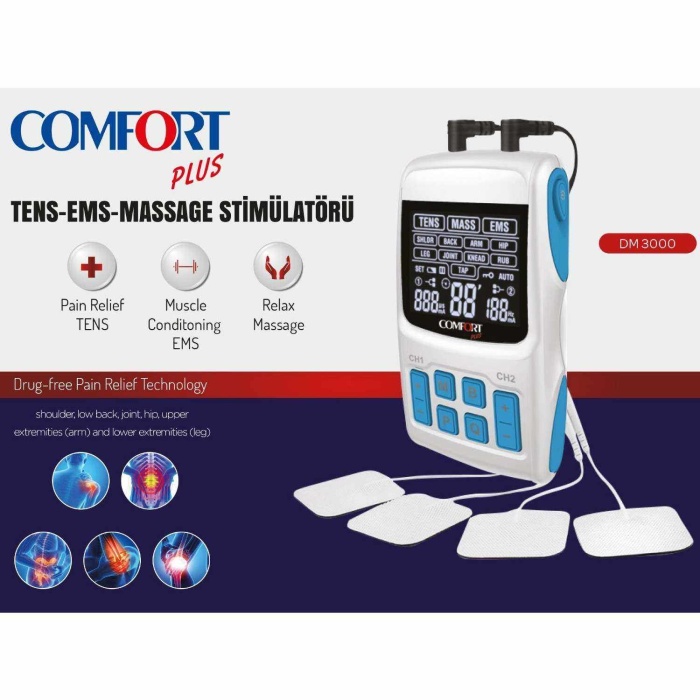 COMFORT PLUS DM3000 TENS EMS MASAJ CİHAZI