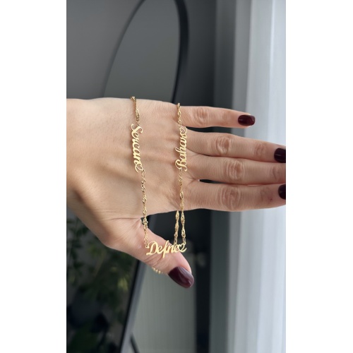 Çelik üç isimli kolye