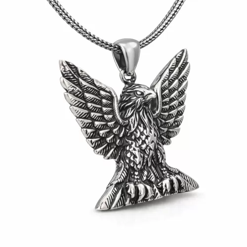 Gümüş Kartal Erkek Kolye