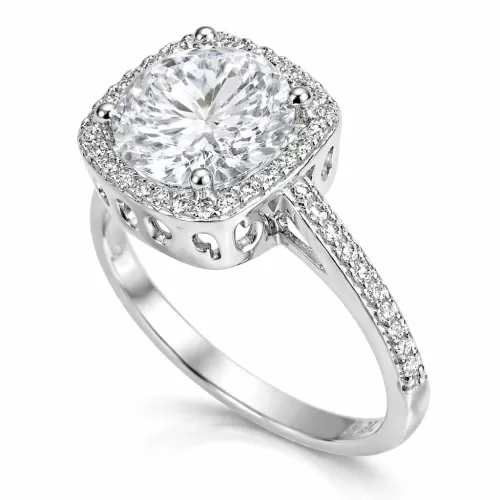 Gümüş Kare Montür Bayan Set