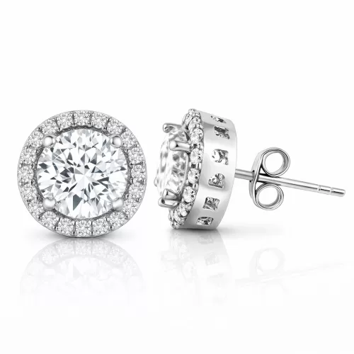 Gümüş Yuvarlak Montür Tek Taş Set