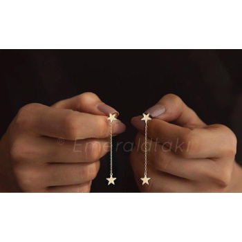 Sallantılı Yıldız küpe