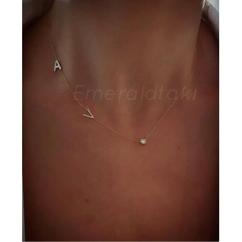 İki harf taş kolye