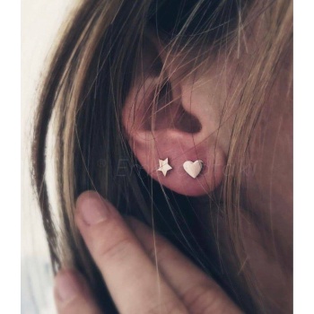 Yıldız -kalp küpe