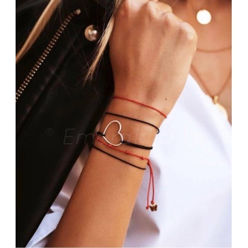 Makrome kalp bileklik