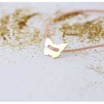 Makrome kelebek bileklik