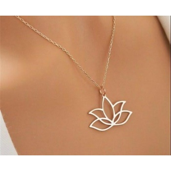 Lotus Çiçeği Kolye