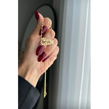 İki isimli kalp kolye