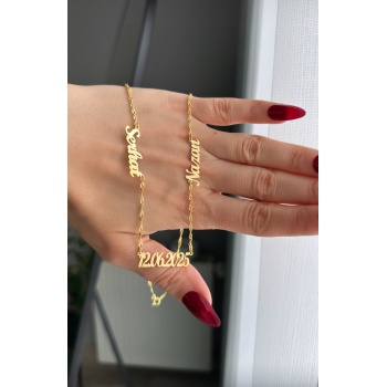 Tarih detaylı isimli kolye