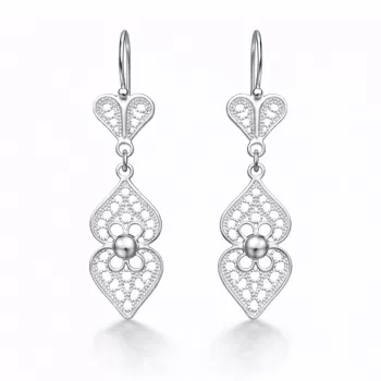 Gümüş Motif Esintisi Telkari Kadın Küpe