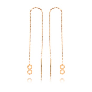 Gümüş Zincirli Sonsuzluk Küpe