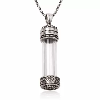 Gümüş İçi Açılabilen Muska Kabı Kolye