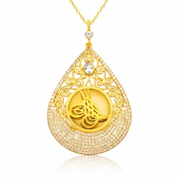 Gümüş Tuğra Bayan Kolye