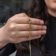 Gümüş Gold Aşk Düğüm Kadın Bileklik
