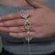 Gümüş Ay Dansı Telkari Kadın Bileklik