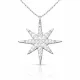 Gümüş Kutup Yıldızı Kadın Kolye