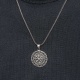 Gümüş Vegvisir Viking Pusulası Erkek Kolye