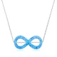 Gümüş Opal Taşlı Sonsuzluk Kolye