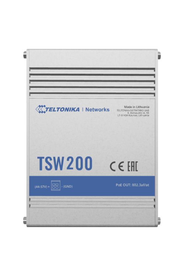 TSW200 TELTONIKA 8 PORT 10/100/1000, 2 SFP PORTS PoE+ SWITCH