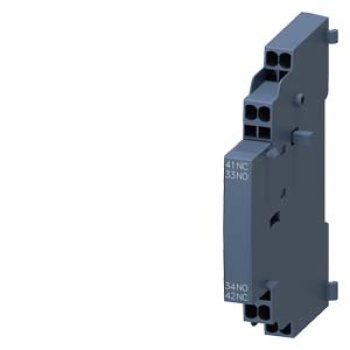 LATERAL AUXILIARY SWITCH 1NO1NC, SPRING-L. CONNECTION, FOR CIRCUIT-BREAKERS, SZ S00/S0