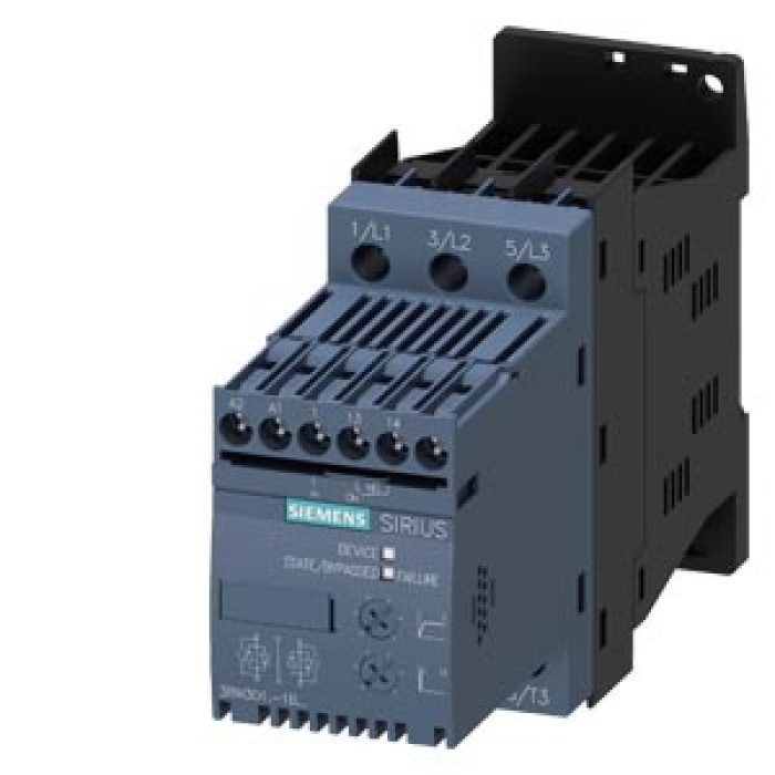 SIRIUS yumuşak yol verici S00 9 A, 4 kW/400 V,  200-480 V AC, 110-230 V AC/DC Vidalı bağlantı