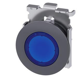Sirius Act Mat Metal Yassı Tip Yay Dönüşlü 30 Mm Işıklandırılabilir Buton Yeşil