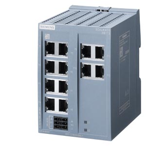 Scalance Xb112 Unmanaged Ie Switch, 12x 10/100 Mbit/s Rj45 Ports, For Setting Up Small Star And Line Topologies  Led Diagnostics, Ip20, Redundant Power Supply, 24 V Ac/dc