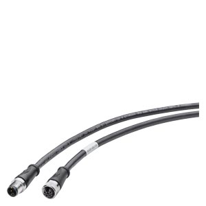 M12-180/m12-180 Güç Kablosu Et 200, M12 Soket, L-coded, 4-pole, 1.0 M, Diğer Uzunluklar İçin