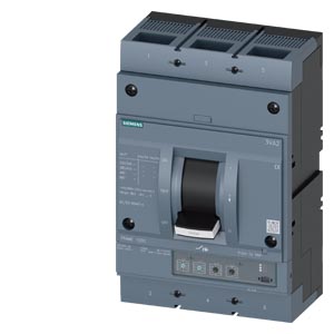 Circuit Breaker 3va2 Iec Frame 1000 Switching Capacity Class H Icu=85ka @ 415v 3-pole, System Protection Etu350, Lsı, In=800 A Overload Protection Ir=320 A...800 A Short-circuit Protection Isd=1.5...1