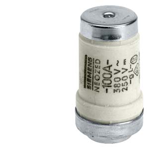 Neozed Fuse-link, D02, 63 A, Gg, Un Ac: 400 V, Un Dc: 250 V, With Silver-coated Contact-caps