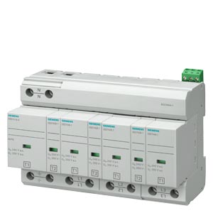 Combination Arrester Type 1+2 Requirement Class B+c, Uc 350v Pluggable Protective Modules 4-pole, 3+1 Circuit For Tn-s And Tt Systems With Remote Display