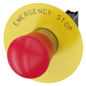Sirius Act Metal Çevir-kur 1nc “emergency Stop” Plakalı Komple Acil Stop Mantar Butonlar 40mm