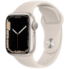 Apple Watch Seri 7 Gps, 41MM Beyaz Alüminyum Kasa ve Beyaz Spor Kordon