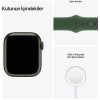 Apple Watch Seri 7 Gps, 41MM Yeşil Alüminyum Kasa ve Yeşil Spor Kordon