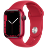 Apple Watch Seri 7 Gps, 41MM Kırmızı Alüminyum Kasa ve Kırmızı Spor Kordon