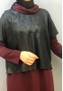ALMARWAH KADIN DERİ DETAYLI ELBİSE