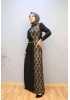 LE QUEEN KADIN FÜPÜR DETAYLI KEMERLİ ABİYE ELBİSE
