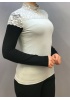 ARANCİA KADIN KISA KOLLU DANTELLİ BOĞAZLI BODY