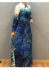 KAYRA KADIN DESENLİ YAZLIK ELBİSE