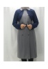 SEÇİL KADIN BOLERO GÖRÜNÜMLÜ KIŞLIK DİZ ALTI ELBİSE