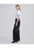 YENİ İPEKYOL KADIN Deri görünümlü straight fit pantolon IW6240003195
