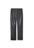 YENİ İPEKYOL KADIN Deri görünümlü straight fit pantolon IW6240003195