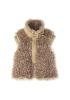 YENİ İPEKYOL KADIN Geniş yakalı shearling yelek IW6240012138