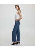 YENİ İPEKYOL KADIN Monogram baskılı jean pantolon IS1250018004