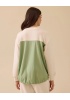 YENİ SEÇİL KADIN çift kumaşlı cepli beli büzgülü sweatshirt 10002512310003