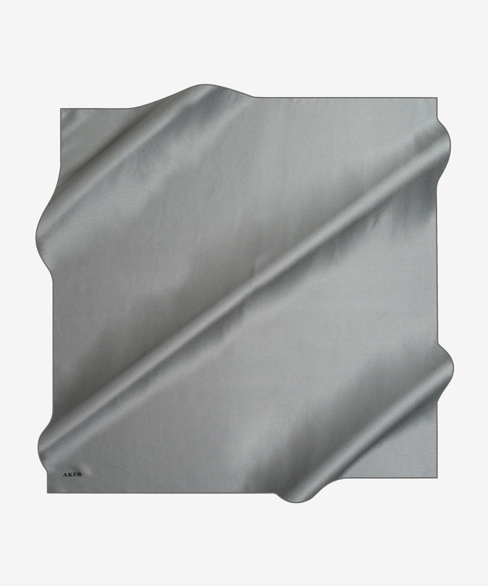 Aker Düz Taşlanmış İpek Krep Saten Eşarp 90X90